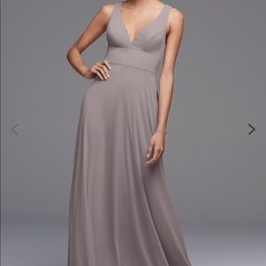 Grey long formal gown